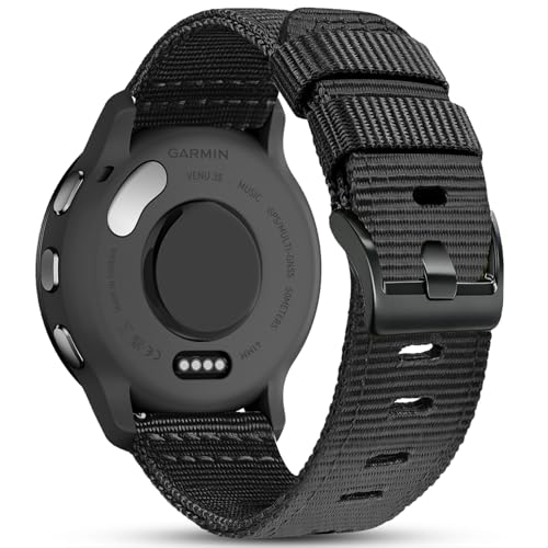 18mm ϖՐiCoh Garmin Venu 3S/2S/Vivoactive 4S/Vivomove 3SΉ ȃiCNCbN[XFarbicXgbvXgoh Forerunner 265S/255S/Fossil p