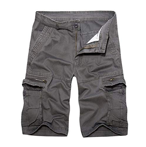 TOPUNDER Summer Fashion Mid-Rise Men's Shorts Loose Casual Multi-Pocket Tooling Pants