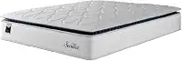 Colchão Casal Molas Ensacadas Com Pillow Sevilha Branco/Cinza Hellen – Suporta Até 150 Kg Por Pessoa (Queen)