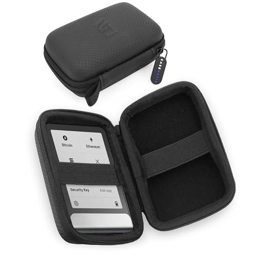 CASEMATIX Carry Case Compatible with Ledger STAX Crypto Wallet and Ledger Flex Wallet - Includes Case Only for Cryptocurrency Wallet Black