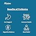 Minimo Nutrition Probiotic 40 Billion with Prebiotics, Digestive & Gut Health - Supports Occasional Constipation, Diarrhea, Gas & Bloating - Probiotics for Women & Men, 60 ct.