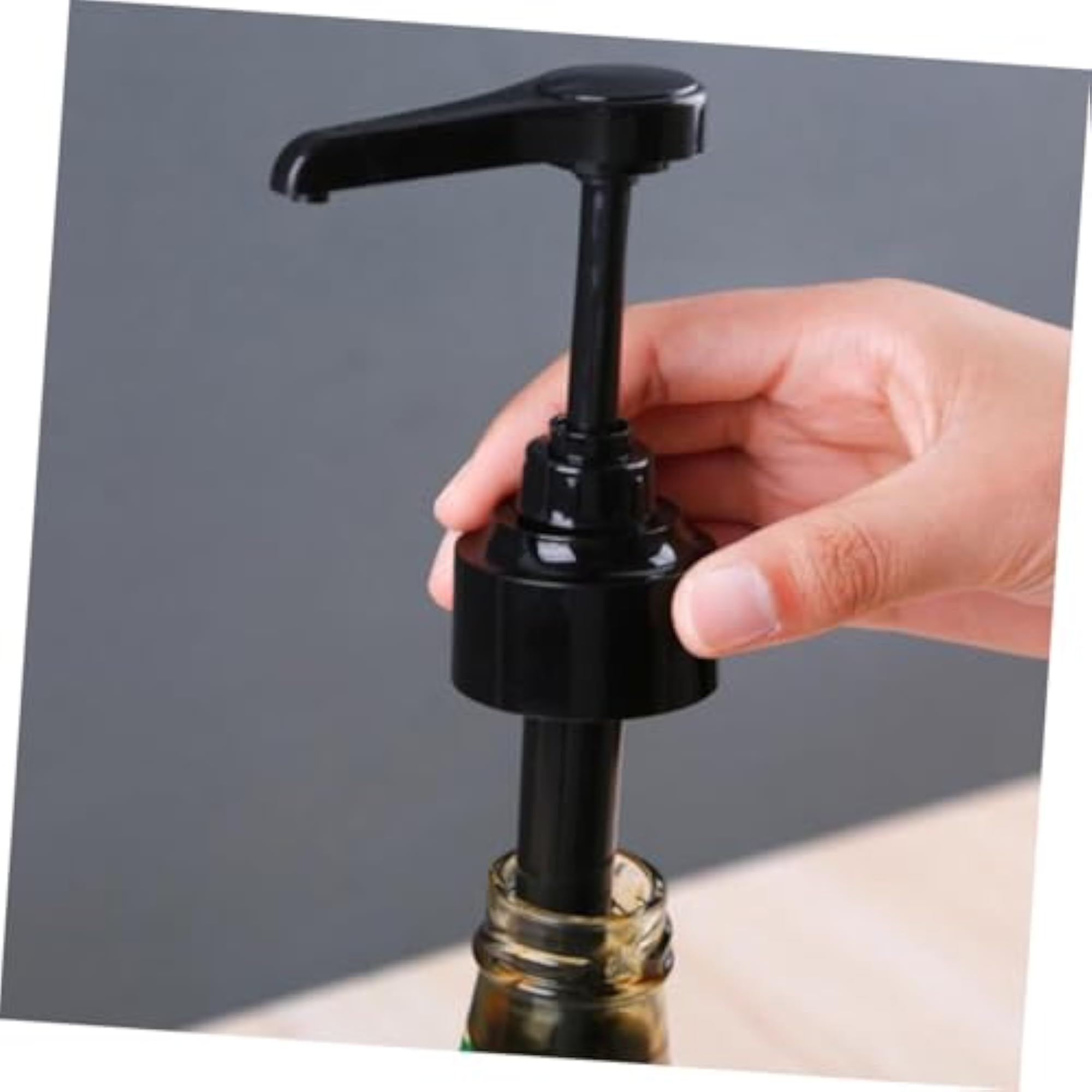 6pcs Press Type Pressure Nozzle Pump Head Condiment Squeeze Bottles