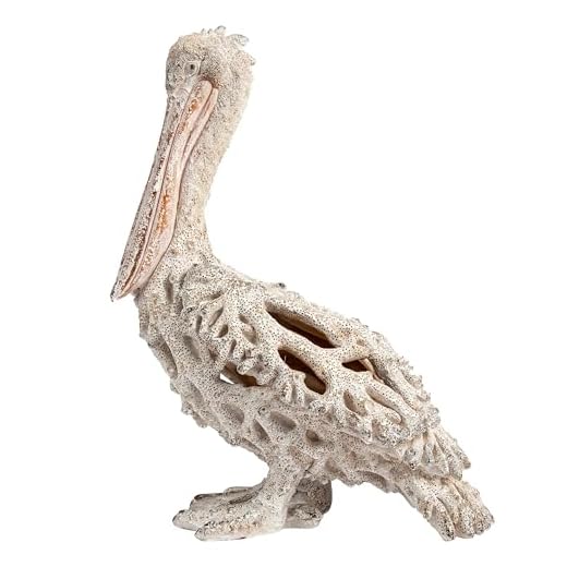 Coral Reef Pelican Figurine Decor
