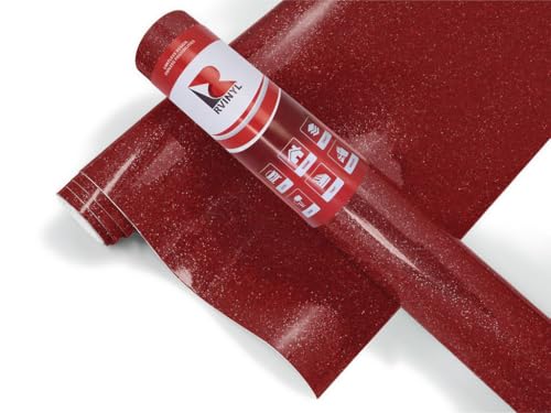 Avery Dennison SC950 Ultra Metallic Ultra Red High-Gloss Permanent Adhesive Vinyl Roll for Craft and Sign Cutters (12in x 5ft Roll)