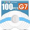 AZEN 100pcs Premium Waterproof Adhesive Patches - Hypoallergenic, Breathable & Transparent G7 Overpatch