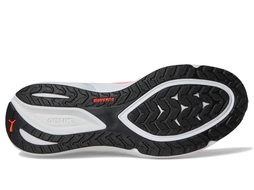 PUMA PUMA Mens Electrify Nitro 4 Running Shoes Glowing Red/Puma White/Feather Gray 11 Medium