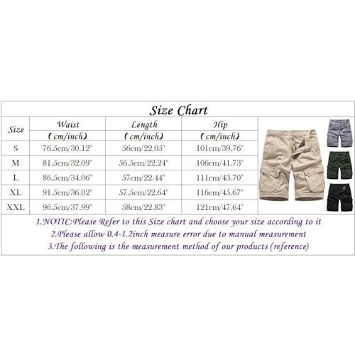 Short cargo pour homme avec poches multiples pour ne plus manquer d'espace