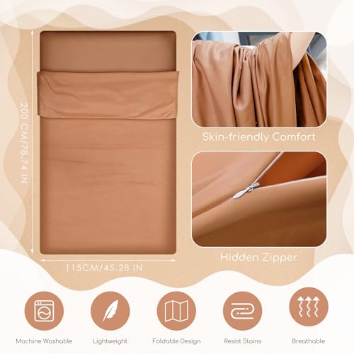 Image of Irenare Self Tan Sleep Sack Reusable Body Self Tanners Lightweight Breathable Tanning Sleeping Sac for Bed Travel Sleeping Bag