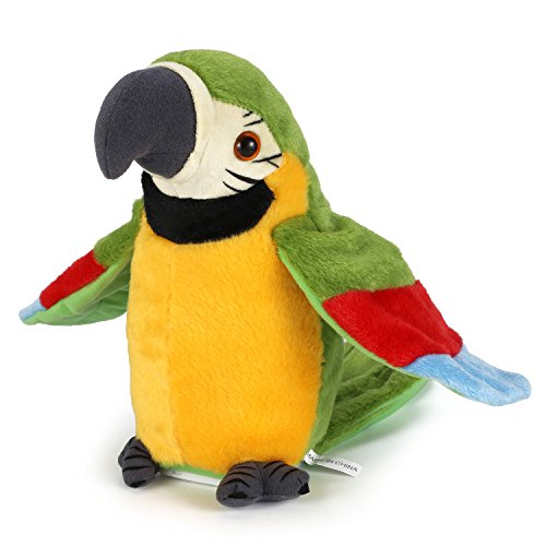xiulifeifei Talking Parrot - Repeats What You Say with Cute Voice - Electronic Pet Talking Plush Toy Parrot for Child Kids Gift Party Toys。 by xiulifeifei - Image 3