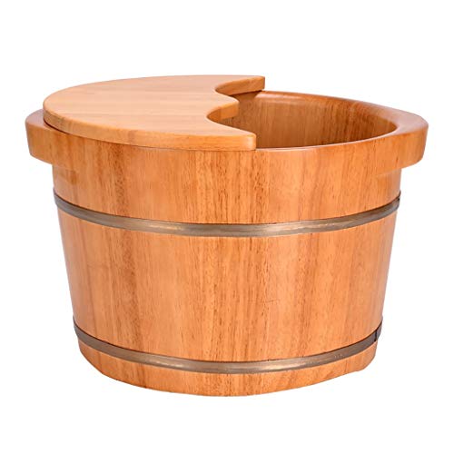 Spa de pies en barril de madera de roble 25 cm miniatura 1