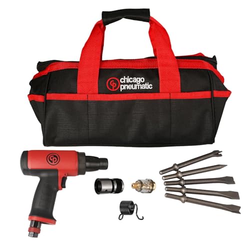 Chicago Pneumatic CP7160K - Kit - Air Short Hammer,0.401 Inch (10.2 mm), Round Shank, Low Vibration, Stroke 2.64 in / 67 mm, Bore Diameter 0.75 in / 19 mm, 3500 Blow Per Minute, Mechanic Tools