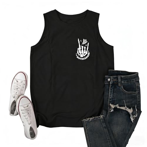 UNIQUEONE Nursing Tank Tops Maternity Breastfeeding Shirts Hidden Zip Nursing Sleeveless Causal Loose Postpartum Clothes B-Black