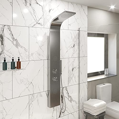 Thermostatic Waterfall Rainfall Shower Panel...