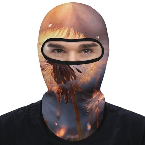 Máscara facial Dandelion Flower para hombre y mujer, protección solar, transpirable, cubre todo el rostro y cuello para senderismo, ciclismo, running y conducción miniatura 1