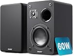 MAJORITY Bookshelf Passive Speakers | Hi-Fi Stereo Speakers Pair for Tuners and Hi-Fi systems | Stereo 2.0, 60W RMS | Wooden Enclosure and Compact Size D70X Passive Black