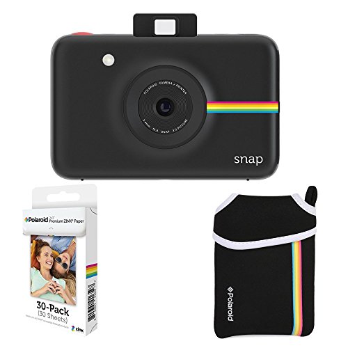 Polaroid Snap Instant Camera + 2x3 Zink Paper (30 Pack) + Neoprene Pouch