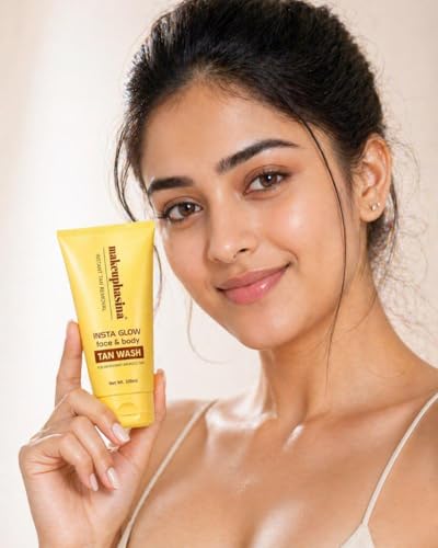MAKEUP HASINA Insta Glow Face & Body Tan Wash 100ml, Instant Tan - Image 3