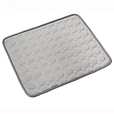 CORHAD Haustier Kühlmatte XL 27.56 Zoll Wasserdichtes Eispad Für Hunde Und...