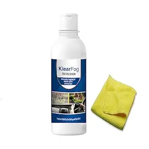 New KlearFog Anti-Fog Solution for Car windshield || ANTI FOG DEMISTER || Windshield - Defogger with Microfiber cloth (Pack of 01)