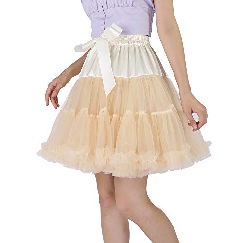 Image of Tutu Skirt as Well as Petticoat above Knee Underskirt Tulle Crinoline slip