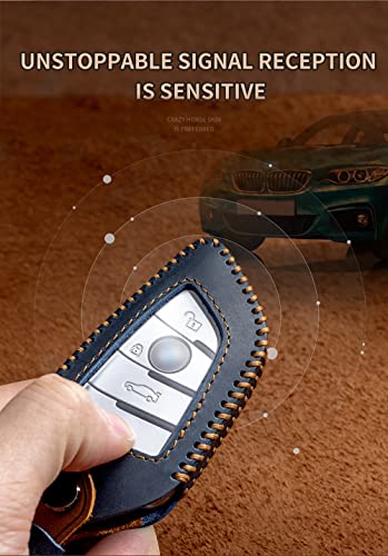 Ontto Custodia in pelle per chiave auto, con