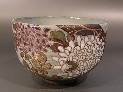 【共箱付】中村秋峰 光琳水 秋草 絵茶碗 京焼 清水焼 茶道具 抹茶碗 琳派 Amazon | 茶道具 抹茶茶碗 光琳水 菊絵、京焼 中村秋峰作 | 茶道具