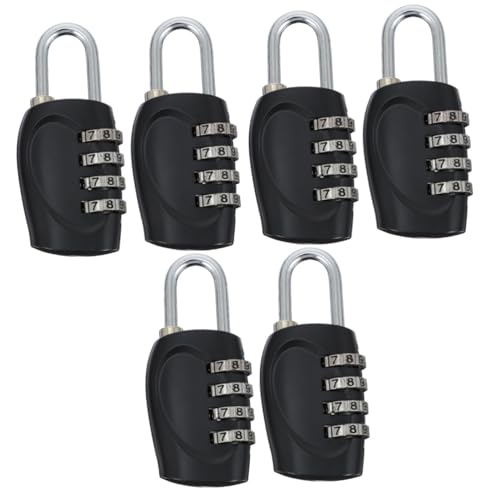 Serrures pour casier SHINEOFI cadenas à code de voyage lot de 6 verrous