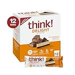 think! Delight Protein Bars, Chocolate Peanut Butter Pie, Low Sugar & Low Carb Gluten-Free Snack, Keto Friendly Snacks, 12 Count (Packaging May Vary) - Image 2