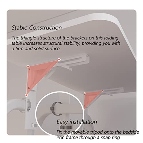 Mesa plegable para laptop y estudio tipo escritorio miniatura 4