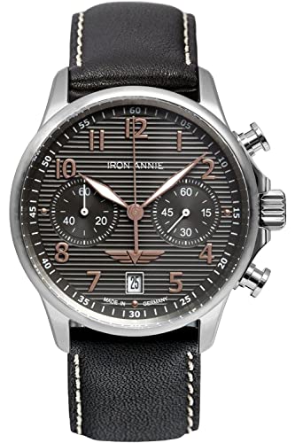 Iron Annie wellblech Mens Analogue Quartz Watch with Leather Bracelet 5876-5