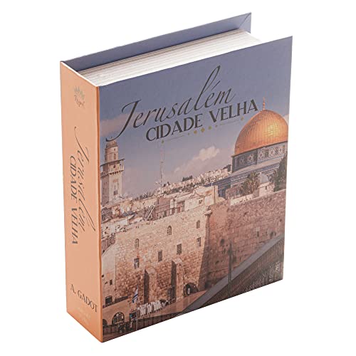 Caixa Livro de Papel Rígido Jerusalém 20cm x 16cm x 5cm - Wolff