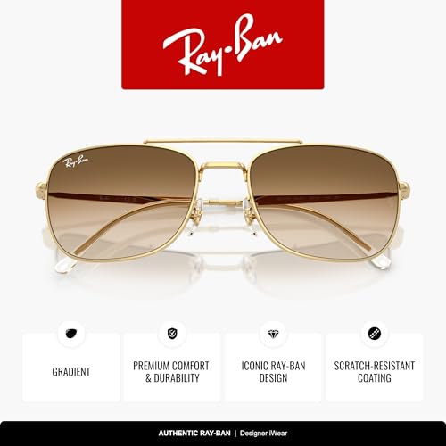 Image of Ray-Ban Unisex Rb3755 Rectangular Sunglasses