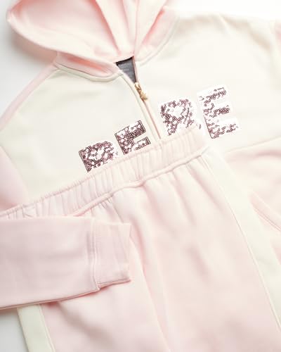 bebe Girls’ Sweatsuit Set – 2 Piece Fleece Flip Sequin Hoodie and Jogger Sweatpants (7-16)2