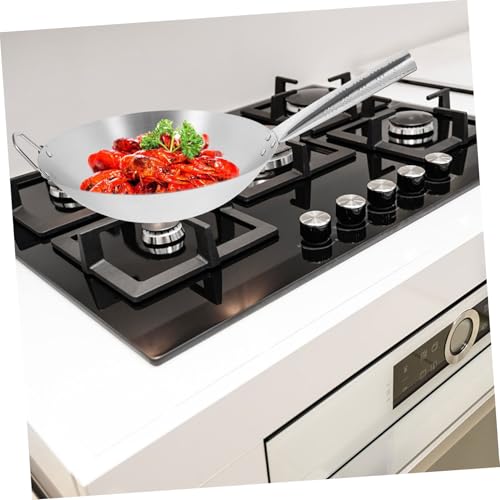 Wok de acero inoxidable PRETYZOOM 1pc sin antiadherente miniatura 3