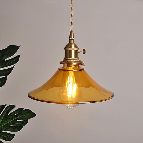 Lampe suspendue E27 en verre pour éclairage de cuisine