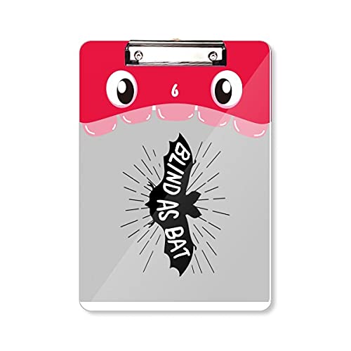 Bloc-notes d'apprentissage A4 chauve-souris noire pour cours et dessin