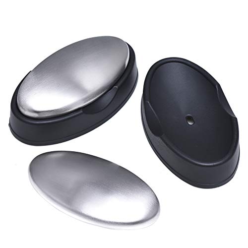 Mgtech 2 Pack Stainless Steel Soap Bar Magic Hand Odor Remover, Eliminate Smell Like Onion, Garlic or Fish