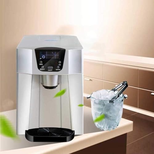 Máquina automática fabricadora de hielo, dispensador de agua fría con inyección manual de agua, máquina portátil para hacer hielo para encimera miniatura 3