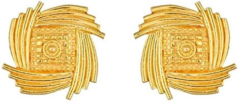 Satfale Jewellers Certified Beautiful Indian Solid 22K 916 Stamped Fine Gold Designer Earrings