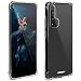Produktbild Moozy Transparent Silikon Hülle für Huawei Nova 5T und Honor 20 - Stoßfest Klar TPU Case Handyhülle Schutzhülle