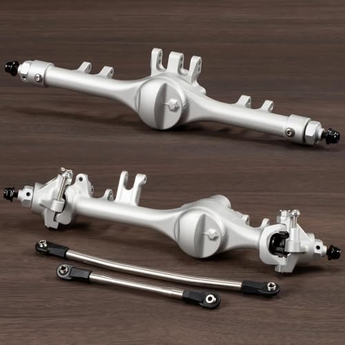 Machined Aluminum F10T Offset Straight Axle for VS4-10 SCX10 II Leaf Chassis 1/10 RC Crawler Built (Clear)