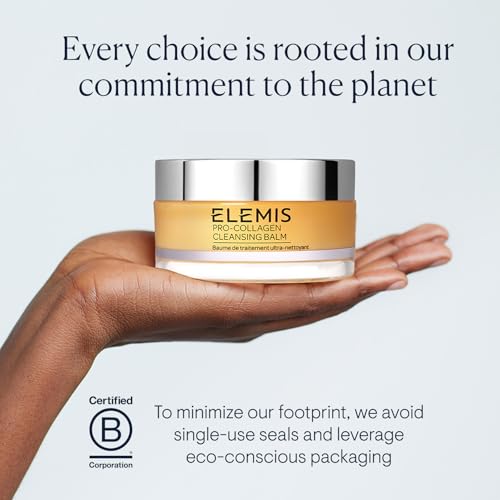 Best Facial Cleansers for Large Pores After 50 2 ELEMIS Pro-Collagen Cleansing Balm - 3-in-1 Daily Face Cleanser - Removes Waterproof Makeup - Lavender and Chamomile Oil Blend - 100g