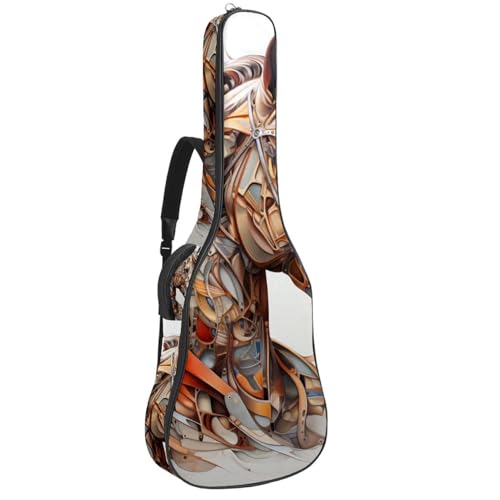 Sac pour guitare étanche multicolore housse de transport avec plusieurs poches