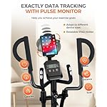 pooboo Elliptical Machine, Elliptical Exercise Machine with 16-Level Resistance&Hyper-Quiet Magnetic Driving System, Elliptical Machine for Home with LCD Monitor&15.5IN Stride, 350LBS Weight Capacity - Image 5