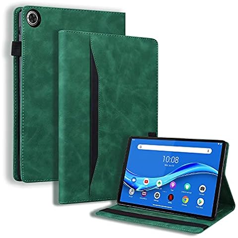 Auslbin Case for Samsung Galaxy Tab S5e 10.5 Inch 2019 Tablet Model SM-T720/T725 Premium PU Leather with Stand Function Card Slot Protective Case with Pen Holder, Green Cover