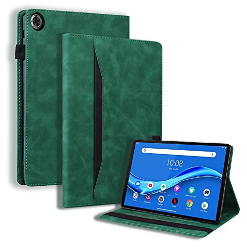 Custodia per Lenovo Tab M10 Plus 10.3 Pollice Premium PU Cover per iPad Tablet con funzione di supporto e Slot per schede Automatica full-hd cuoio verde