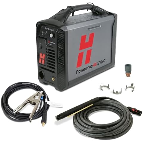 Hypertherm Powermax 45 SYNC Plasma Cutter w/CPC Port, 25 ft. 180 Degree Machine Torch 088580 Cover