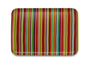 橋本達之助工芸 レンジ対応トレー SRトレー ミラノストライプ レッド