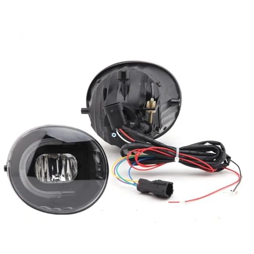 Feux antibrouillard LED pour Rav4 2004-2005 avec kit de câbles barre DRL noir