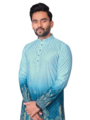 Image of Trustous Kurta Pyjamas set for Mens | Pyjamas with kurta PRINTED and classis look |KURTA Pyjamas SET